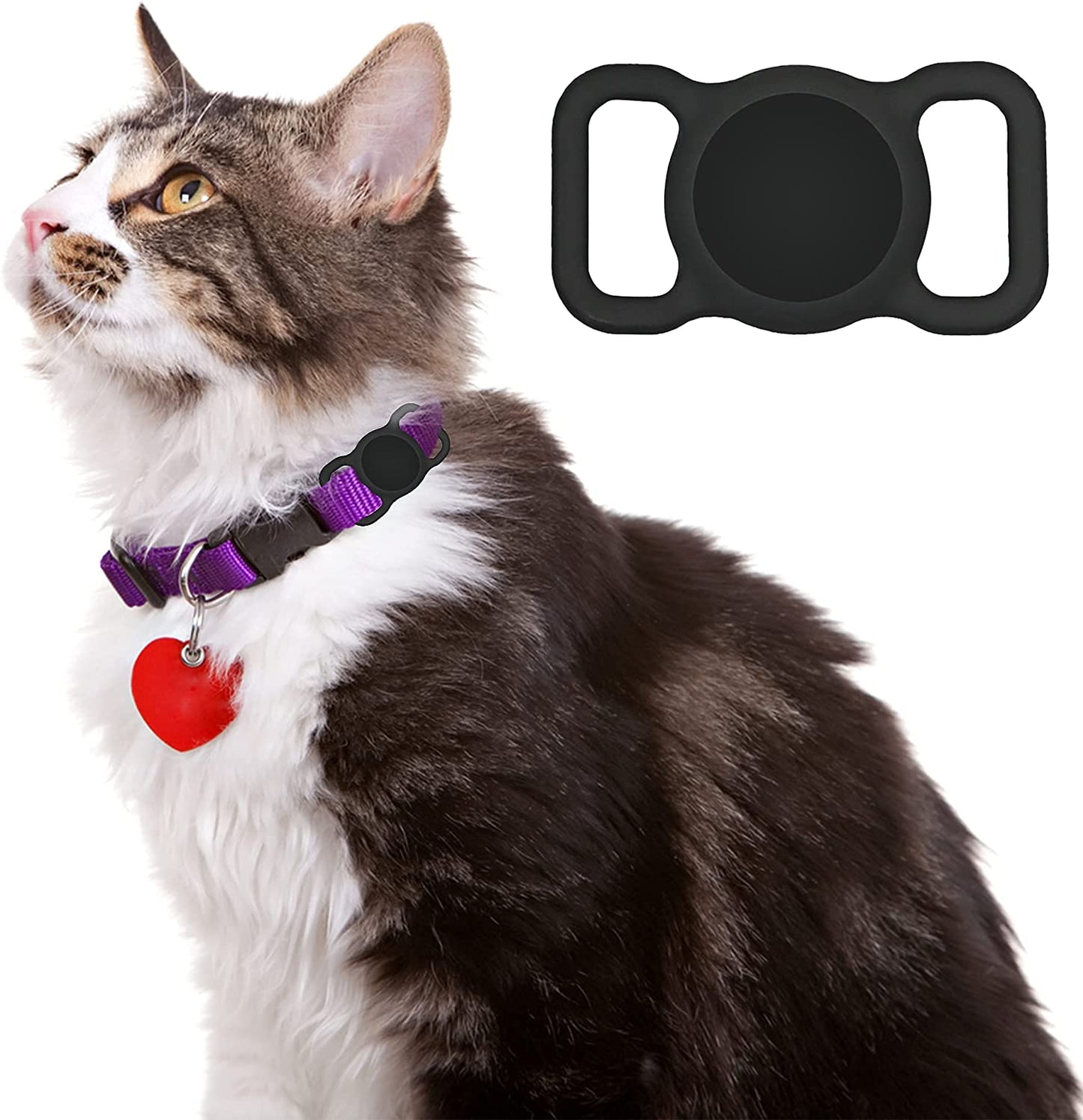 Dog Collar Holder Perfect for Apple Airtag 2 Pack - Protective Case and Airtag Holder for Pets, Backpacks - Air Tag Case (Yellow & Lime)