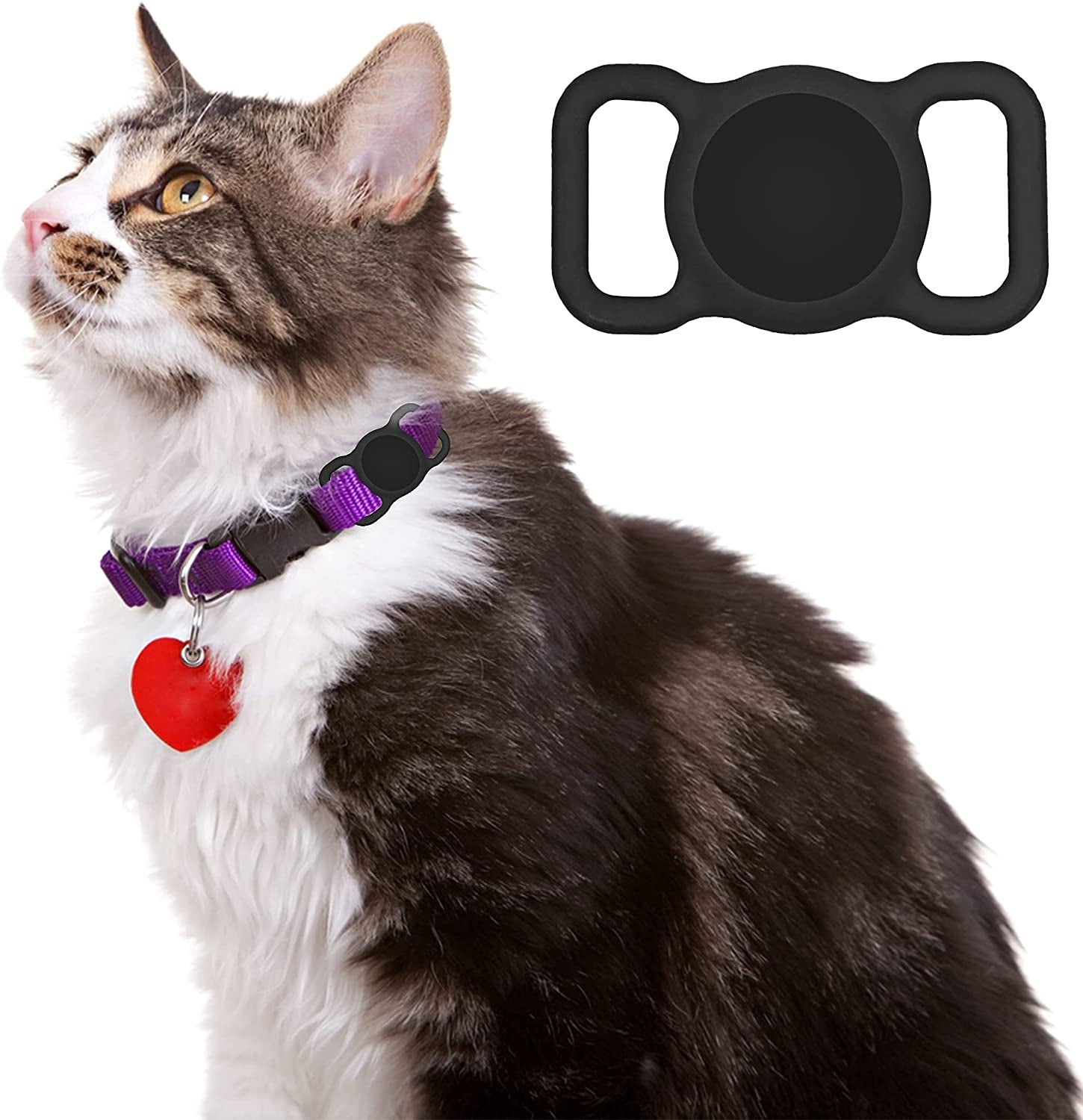 Dog Collar Holder Perfect for Apple Airtag 2 Pack - Protective Case and Airtag Holder for Pets, Backpacks - Air Tag Case (Yellow & Lime)