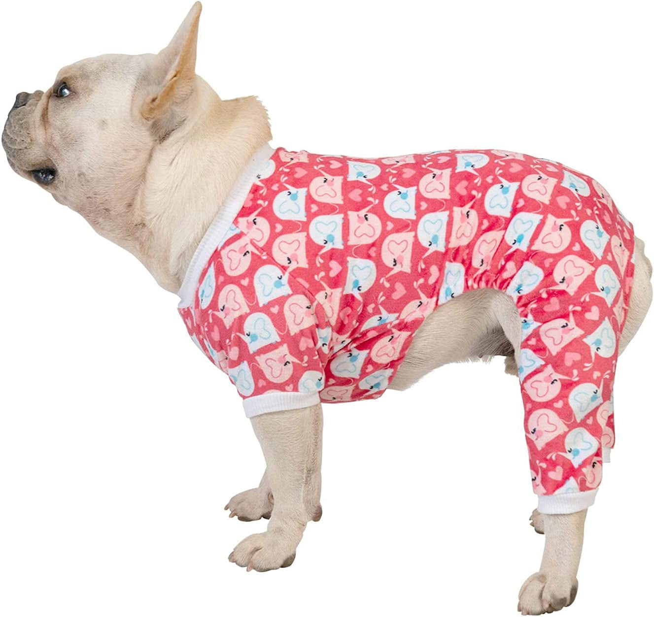 Dog Pajamas Cute Cat Clothes Pet Pjs Soft Onesie for Small Dogs P145XL