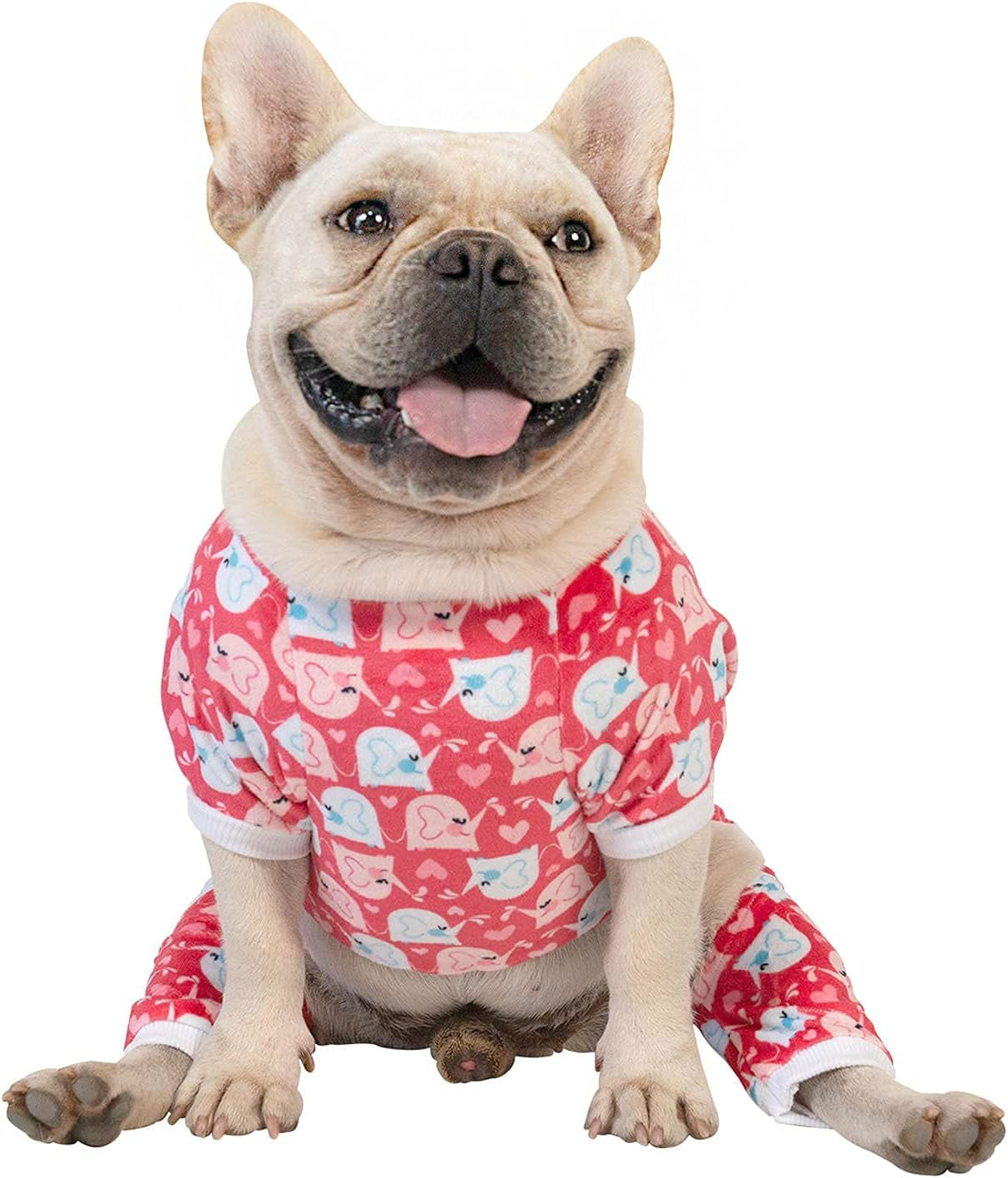 Dog Pajamas Cute Cat Clothes Pet Pjs Soft Onesie for Small Dogs P145XL